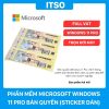 Bản quyền phần mềm Windows 11 Pro (Bản Sticker), full VAT