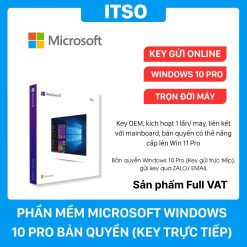 Bản quyền phần mềm Windows 10 Pro (Only Key), full VAT