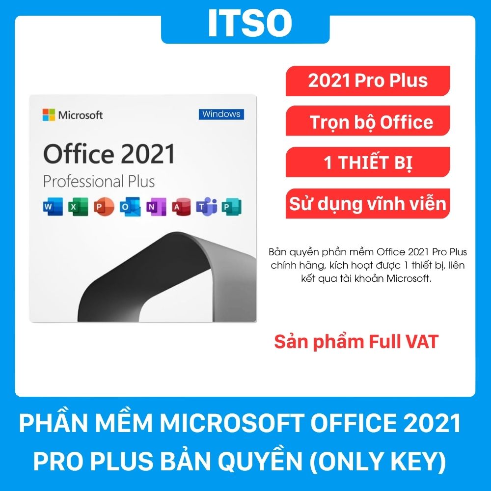 Phần Mềm Microsoft Office 2021 Pro Plus Full Box - Full VAT Phần Mềm Microsoft Office 2021 Pro Plus Full Box - Full VAT