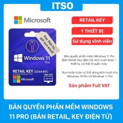 Bản quyền phần mềm Windows 11 Pro (Bản Retail, Key điện tử), FQC-10572, full VAT