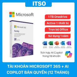 Tài khoản Microsoft Office 365 + AI Copilot bản quyền by ITSO - 1 Năm
