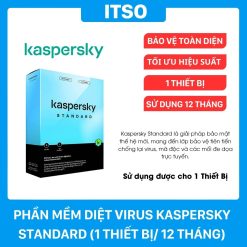 Phần mềm diệt virus Kaspersky Standard (1 thiết bị/ 12 tháng)