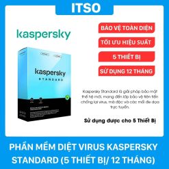 Phần mềm diệt virus Kaspersky Standard (1 thiết bị/ 12 tháng)