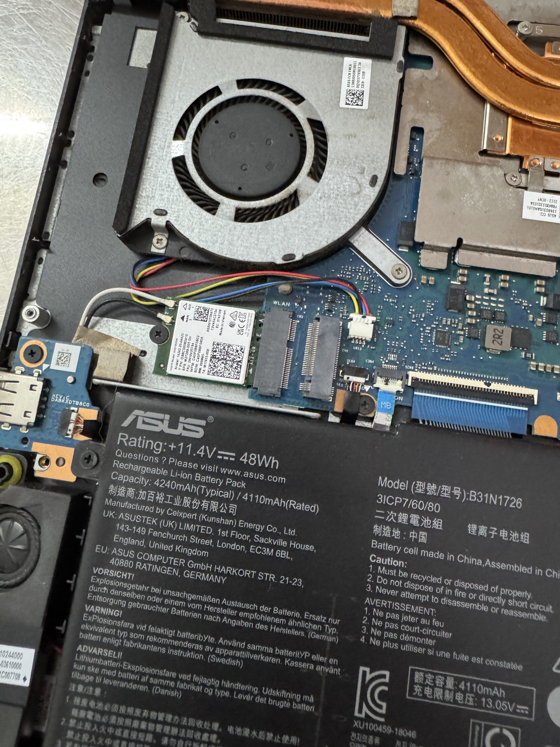 Card WIFI Intel WIFI-6E AX210 (AX210NGW) khe M2 NGFF cho laptop