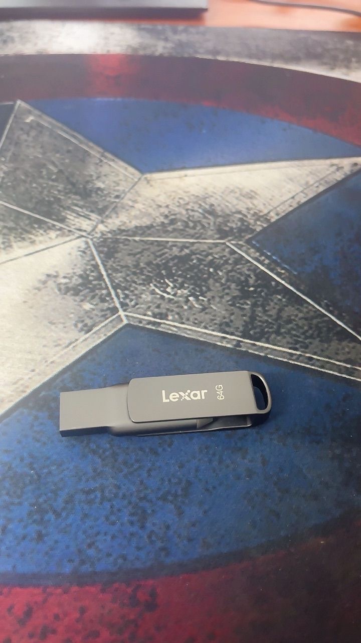 USB 64GB Lexar 3.1 JumpDrive Dual Drive D400 Titanium chính hãng